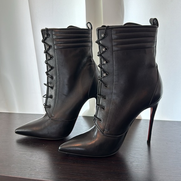 Christian Louboutin | Lace Up Stiletto Boots - Picture 3 of 12